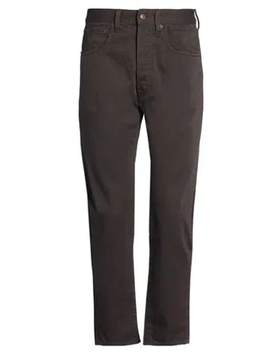 People (+)  Man Pants Dark Brown Size 30 Cotton