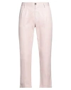 People (+)  Man Pants Light Pink Size 34 Cotton In Pink