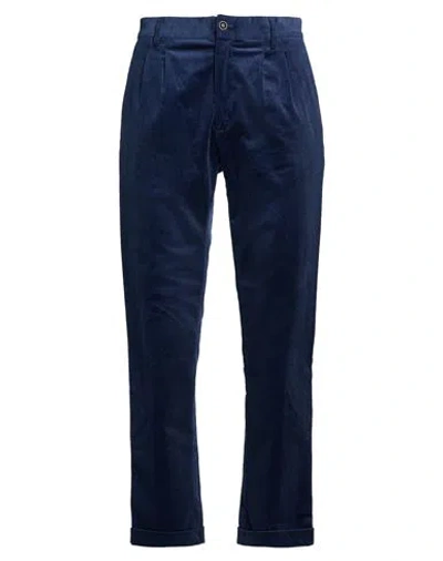 People (+)  Man Pants Midnight Blue Size 30 Cotton, Elastane
