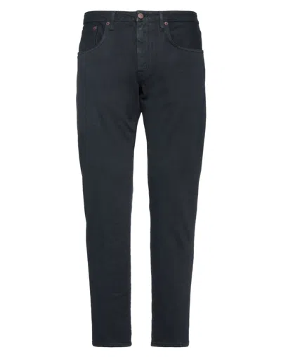 People (+)  Man Pants Midnight Blue Size 33 Cotton