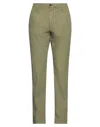 People (+)  Man Pants Military Green Size 32 Lyocell, Cotton, Elastane In Green