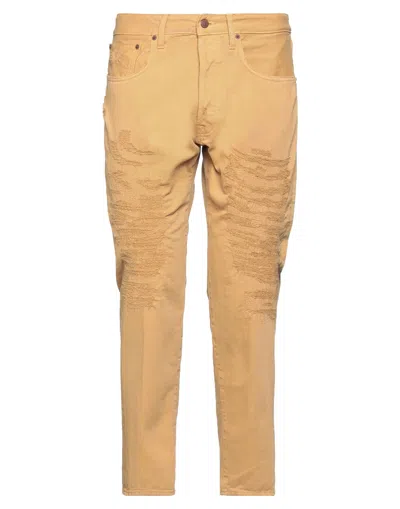 People (+)  Man Pants Mustard Size 31 Cotton In Yellow