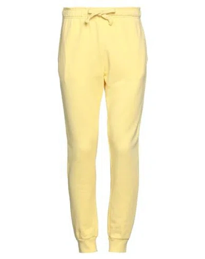 People (+)  Man Pants Pastel Yellow Size S Cotton
