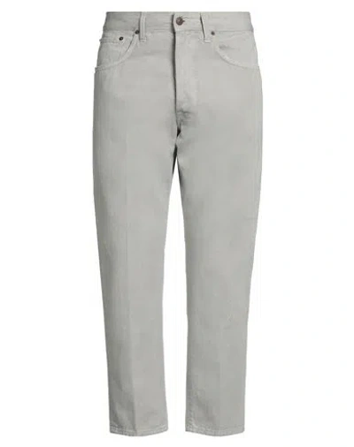 People (+)  Man Pants Taupe Size 32 Cotton In Grey