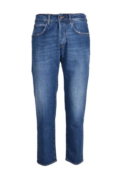 People Multi-color Cotton Stretch Jeans In Blue