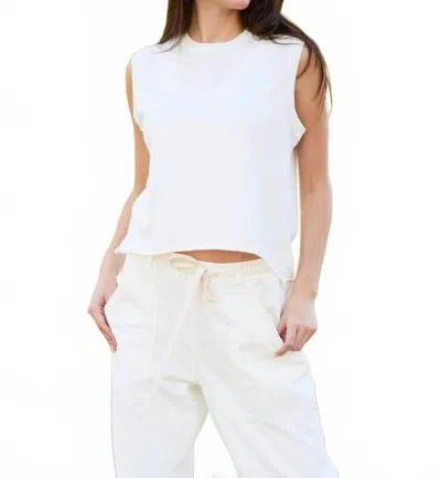 People Of Leisure Ana Tank Top In Vintage White