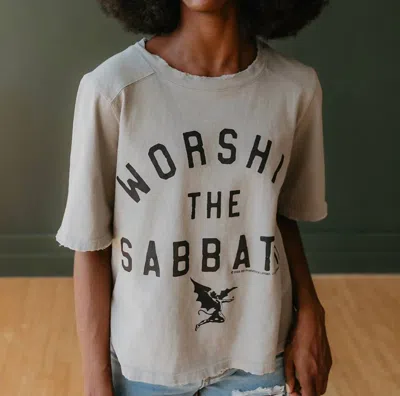 People Of Leisure Black Sabbath Worship The Sabbath Tee In Gray