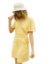 People Of Leisure Buena Vista Wrap Dress In Yellow In Yellow
