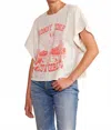 People Of Leisure Crew Neck T-shirt In White In Multi