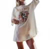 People Of Leisure Guns N Roses Oversized Tee In Yellow In White