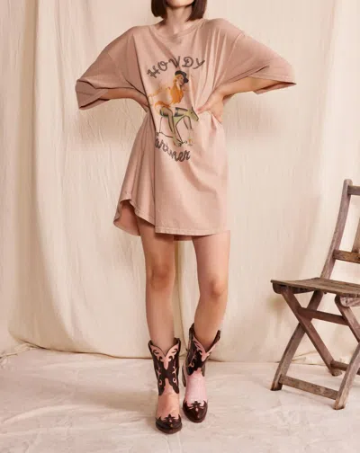 People Of Leisure Howdy Partner Dress In Brown