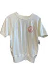 People Of Leisure Janis Joplin Nyc Raglan Tee In White In White