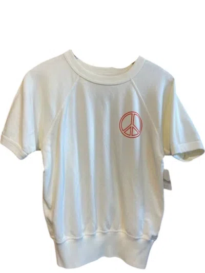 People Of Leisure Janis Joplin Nyc Raglan Tee In White