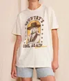 People Of Leisure Lainey Wilson Country's Cool Again Tee In Creme