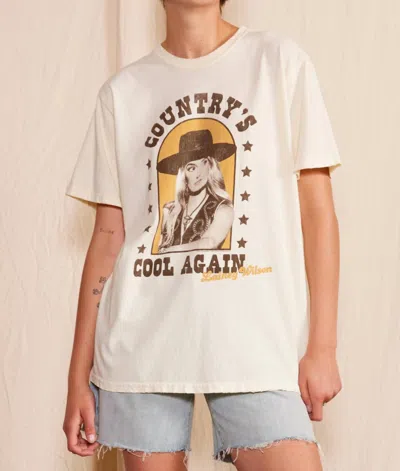 People Of Leisure Lainey Wilson Country's Cool Again Tee In Creme