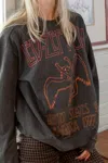 People Of Leisure Led Zeppelin Usa 1977 Sweatshirt In Vintage Black