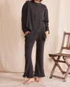 People Of Leisure Lotus Waffle Pant In Vintage Black