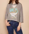 People Of Leisure Mc5 Winged Panther Hoodie In Heather Gray