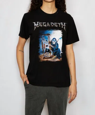 People Of Leisure Megadeth Hourglass Tee In Black