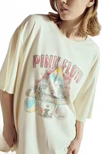 People Of Leisure Pink Floyd Division Tee In Yellow