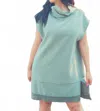 People Of Leisure Reversible Plush Dress In Olive In Green
