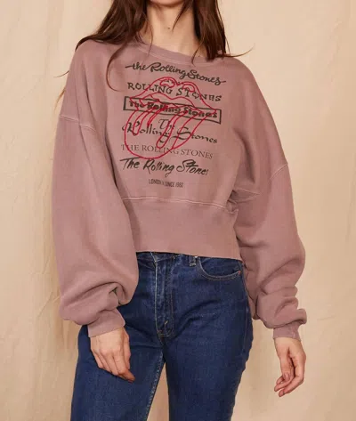 People Of Leisure Rolling Stones London 1962 Sweatshirt In Desert Rose