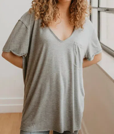People Of Leisure Spin Mag Top In Gray