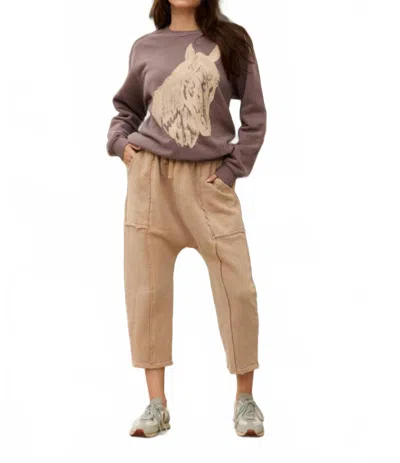 People Of Leisure Sundown Sweatpants In Camel In Brown