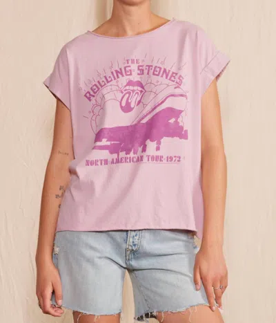 People Of Leisure The Rolling Stones ‘72 American Tour Tee In Pink