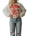 People Of Leisure The Rolling Stones New York City Sweatshirt In Ivory In Multi