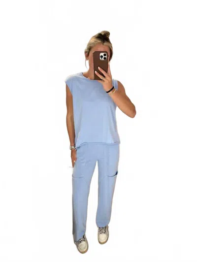 People Of Leisure Tristan Pant In Ocean Blue