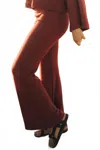 People Of Leisure Upcycled Cotton Flair Leggings In Red In Red