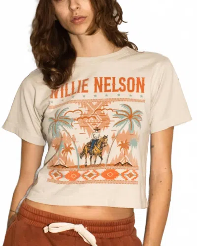 People Of Leisure Willie Nelson Palm Beach Tee In Beige In Neutral
