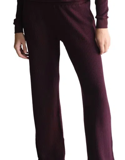 People Of Leisure Women's Maine Waffle Pants In Red In Multi