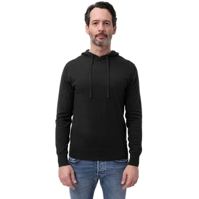 PEOPLE OF SHIBUYA BLACK COTTON SWEATER