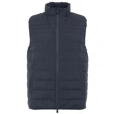 People Of Shibuya Blue Polyester Vest In Gray