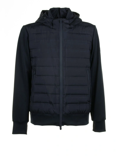 People Of Shibuya Blue Quilted Jacket With Zip