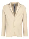 People Of Shibuya Button-fastening Blazer In Neutral