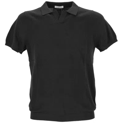 People Of Shibuya Cotton Polo Men's Shirt In Black