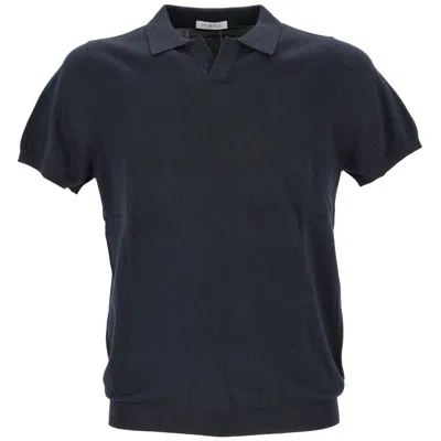 People Of Shibuya Cotton Polo Men's Shirt In Blue