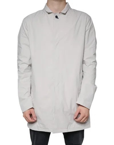 Pre-owned People Of Shibuya Ivory Full Zip Coat Men Men's Jacket () In White