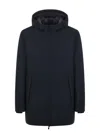 People Of Shibuya Insulated Hooded Casual Jacket With Double-slider Zipper