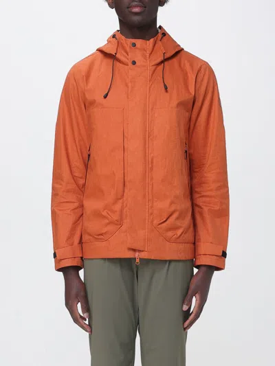 People Of Shibuya Linen Lightweight Coat For Men In Orange