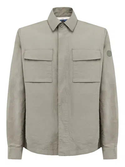 People Of Shibuya Logo-patch Shirt Jacket In Green