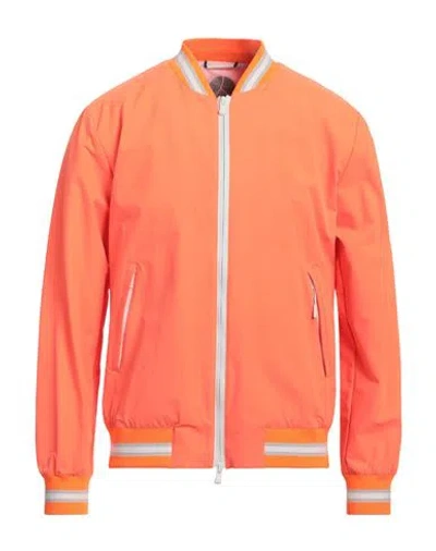 People Of Shibuya Man Jacket Orange Size 40 Polyamide, Elastane