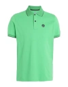 People Of Shibuya Man Polo Shirt Light Green Size L Cotton, Elastane In Purple