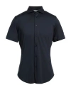People Of Shibuya Man Shirt Midnight Blue Size Xl Polyester, Elastane