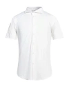 People Of Shibuya Man Shirt White Size L Polyester, Elastane In White