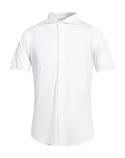 People Of Shibuya Man Shirt White Size L Polyester, Elastane