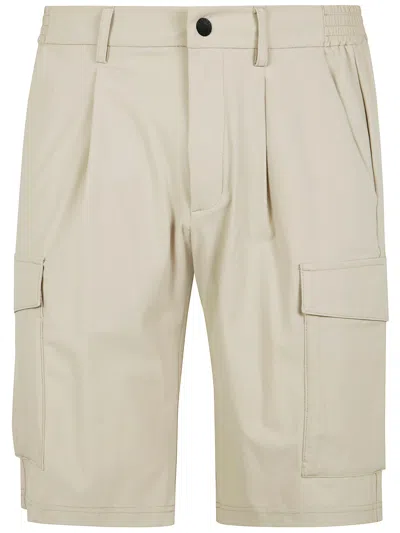 People Of Shibuya Men Cargo Bermuda Trousers In Neutral